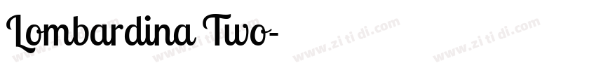Lombardina Two字体转换